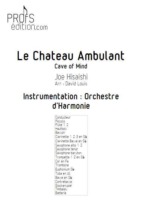 Le Château Ambulant (Cave Of Mind) - Orchestre d'Harmonie - HISAISHI J. - page de garde