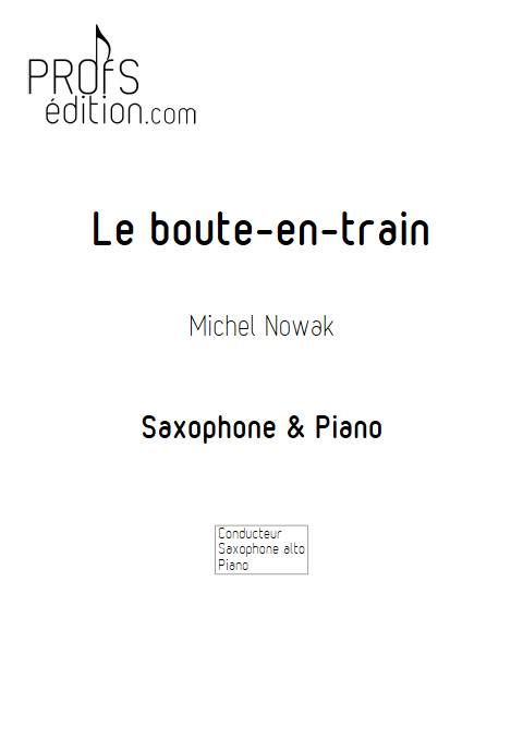 Le Boute-en-train - Saxophone & Piano - NOWAK M. - page de garde