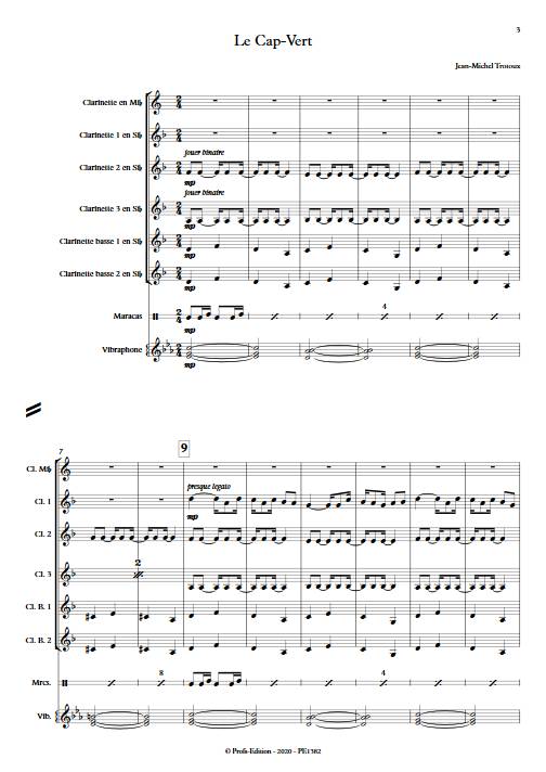 Le Cap-Vert - Ensemble de Clarinettes - TROTOUX J-M. - app.scorescoreTitle