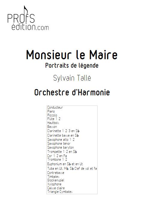 Le Maire - Orchestre d'harmonie - TALLE S. - page de garde