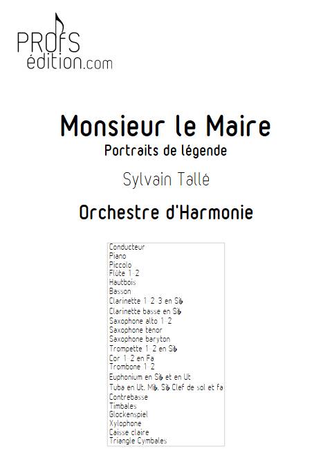 Le Maire - Orchestre d'harmonie - TALLE S. - page de garde