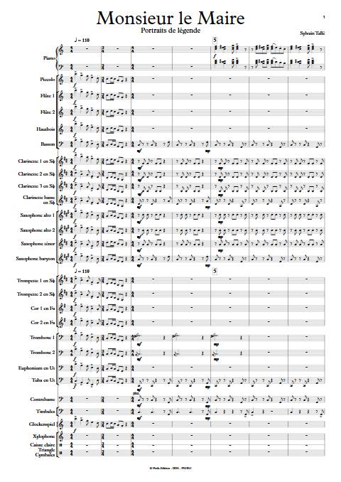 Le Maire - Orchestre d'harmonie - TALLE S. - Partition