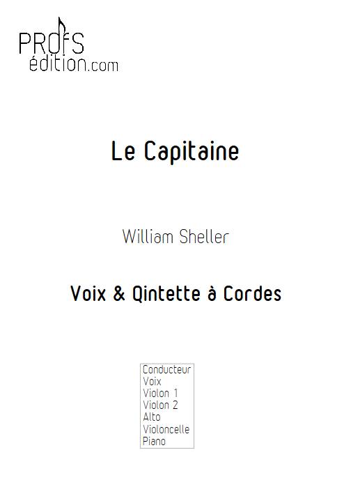 Le capitaine - Chant et Quintette à Cordes - SHELLER W. - page de garde