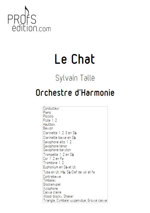 Le chat - Orchestre d'harmonie - TALLE S. - page de garde
