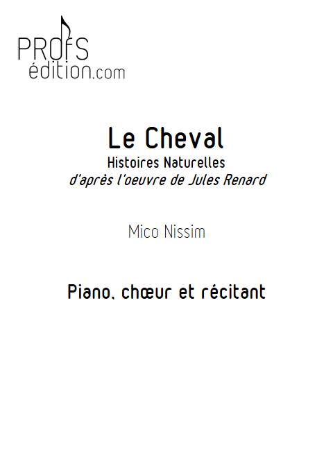 Le Cheval - Chœur et Piano - NISSIM M. - page de garde