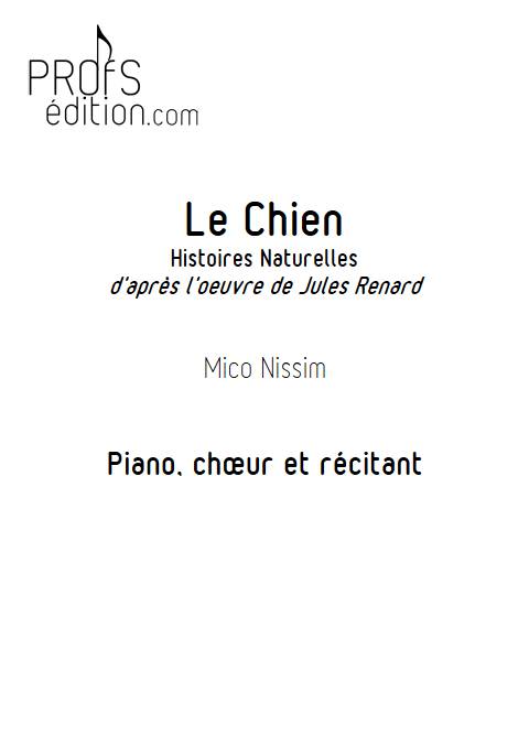 Le Chien - Chœur et Piano - NISSIM M. - page de garde