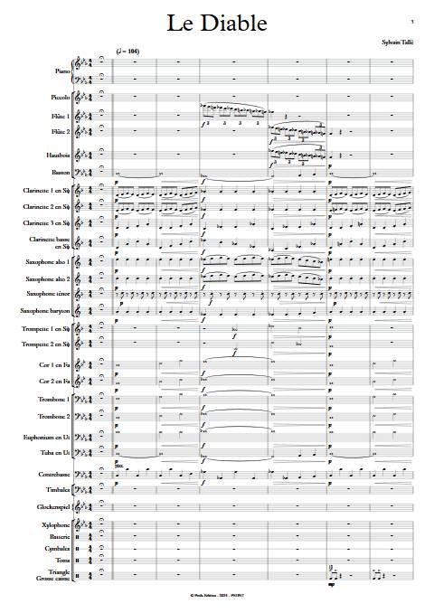 Le diable - Orchestre d'harmonie - TALLE S. - Partition