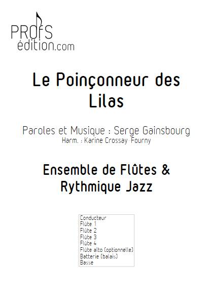 Le poinçonneur des Lilas - Quatuor de Flûtes - GAINSBOURG S. - page de garde