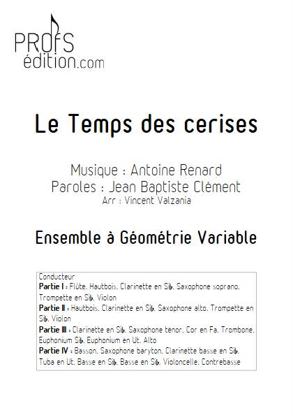 Le temps des cerises - Ensemble Variable - RENARD A. - page de garde