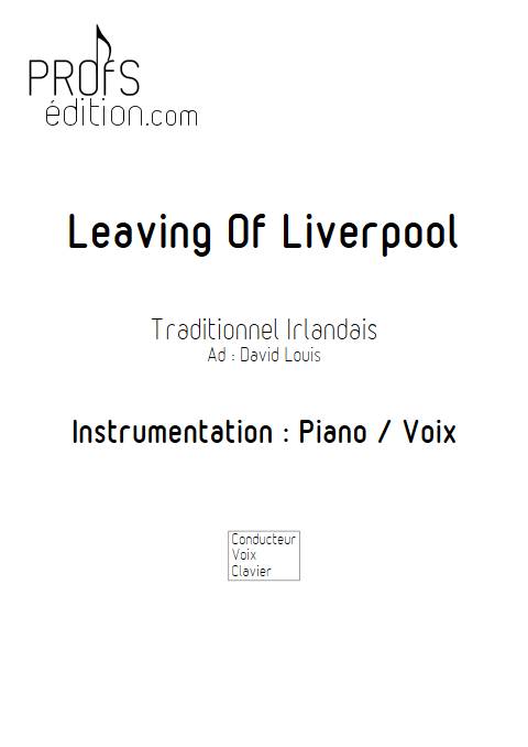 Leaving of Liverpool - Piano Voix - TRADITIONNEL ECOSSAIS - page de garde