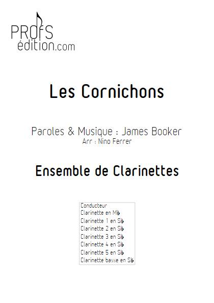 Les Cornichons - Ensemble de Clarinettes - BOOKER J. - page de garde