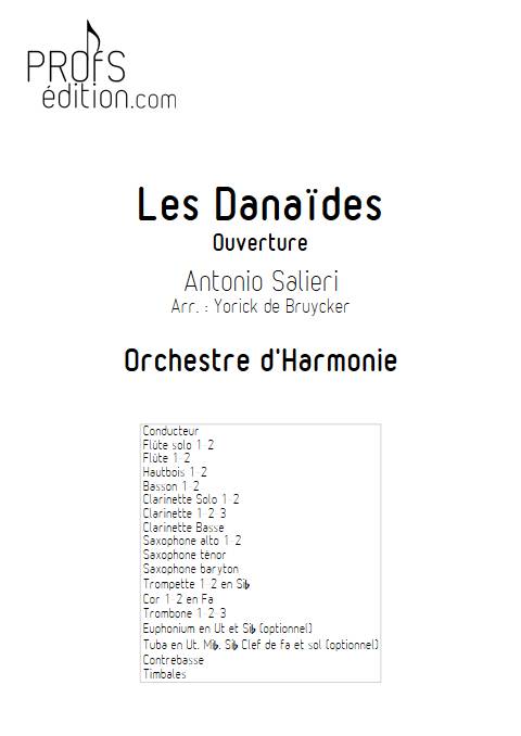 Les Danaïdes - Orchestre d'harmonie - SALIERI A. - page de garde
