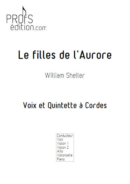 les filles de l'aurore - Chant et Quintette à Cordes - SHELLER W. - page de garde