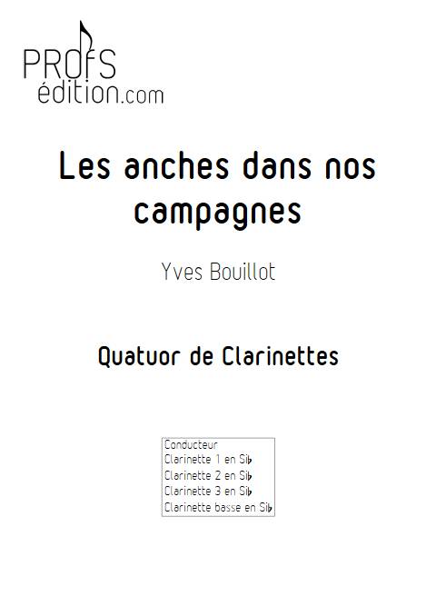 Les anches dans nos campagnes - Quatuor de Clarinettes - BOUILLOT Y. - page de garde