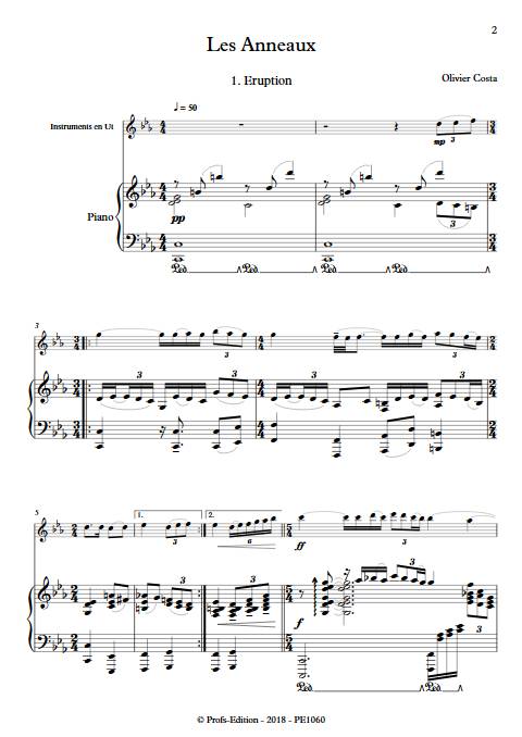 Les Anneaux - Instrument & Piano - COSTA O. - app.scorescoreTitle