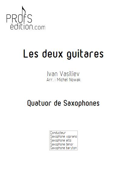 Les deux guitares - Quatuor de saxophones - VASILIEV I. - page de garde