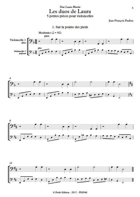Les duos de Laura - Duo de Violoncelles - PAULEAT J.F. - app.scorescoreTitle
