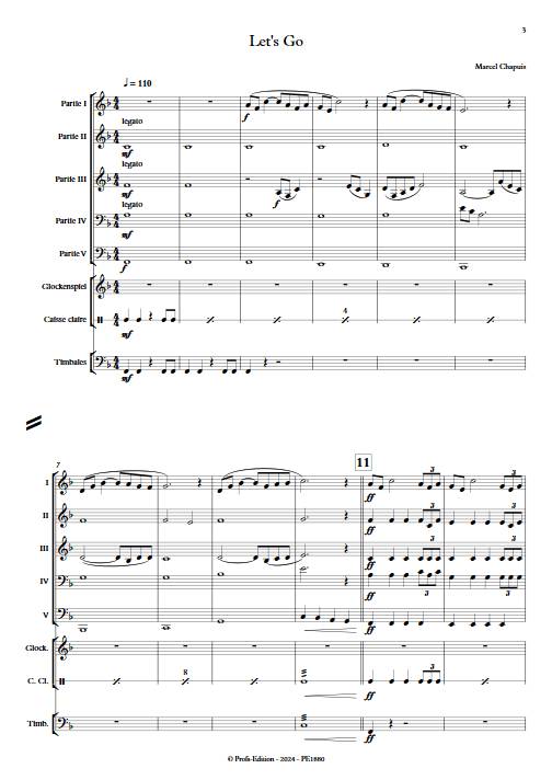 Let's go - Ensemble Variable - CHAPUIS M. - Partition