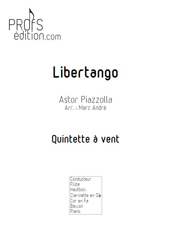 Libertango - Quinette à vents - PIAZZOLLA A. - page de garde