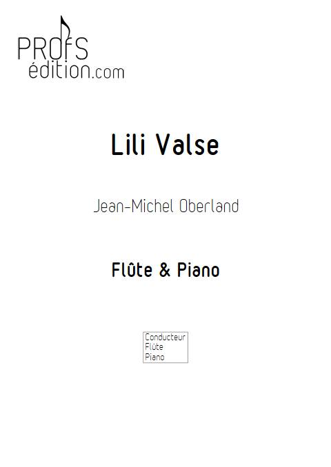 Lili valse - Flûte & Piano - OBERLAND J. M. - page de garde