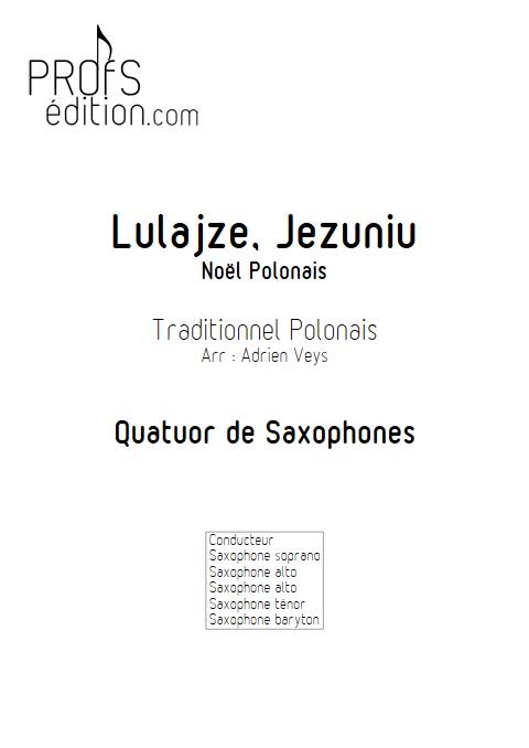 Lulajze, Jezuniu - Quatuor de Saxophones - TRADITIONNEL POLONAIS - page de garde