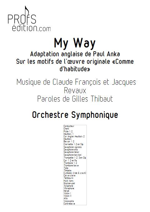 My Way - Orchestre Symphonique - FRANCOIS C. - page de garde