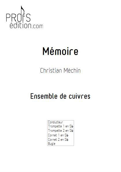 Mémoire - Ensemble de Cuivres - MECHIN C. - page de garde