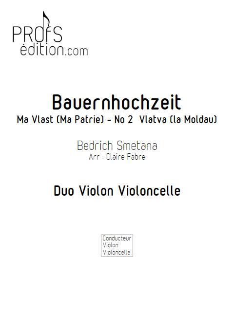 Ma Vlast - Violon Violoncelle - SMETANA B. - page de garde