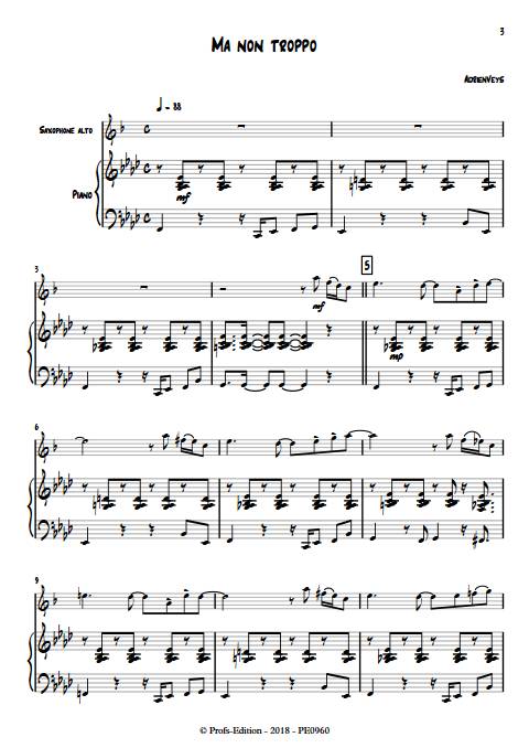 Ma non troppo - Duo Saxophone Piano - VEYS A. - app.scorescoreTitle