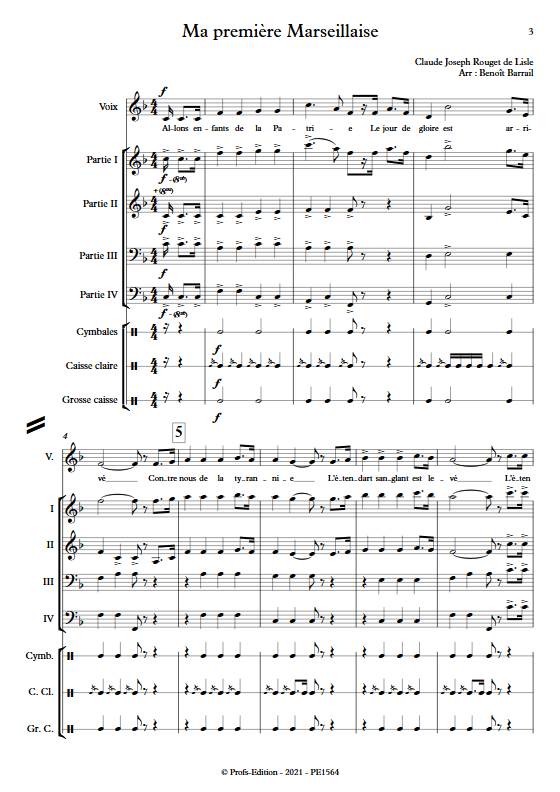 Ma première Marseillaise - Ensemble Variable - ROUGET DE LISLE C. J. - app.scorescoreTitle