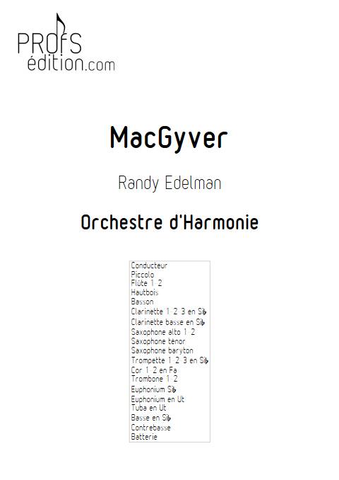 MacGyver - Orchestre d'Harmonie - EDELMAN R. - page de garde