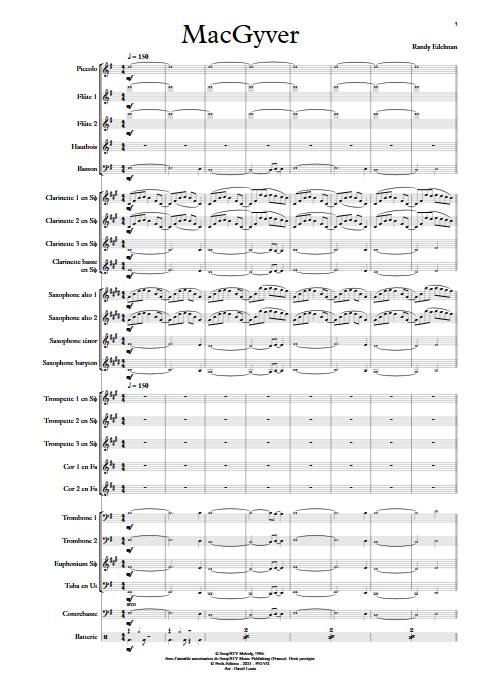 MacGyver - Orchestre d'Harmonie - EDELMAN R. - Partition