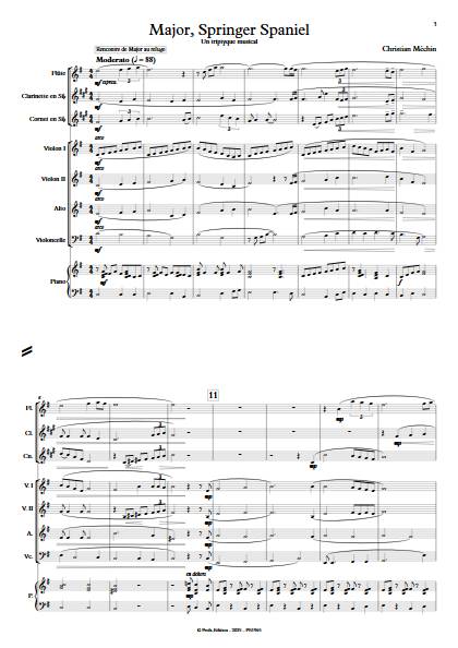 Major Springer Spaniel un triptyque musical - Partition