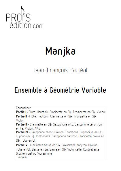 Manjka - Ensemble Variable - PAULEAT J. F. - page de garde