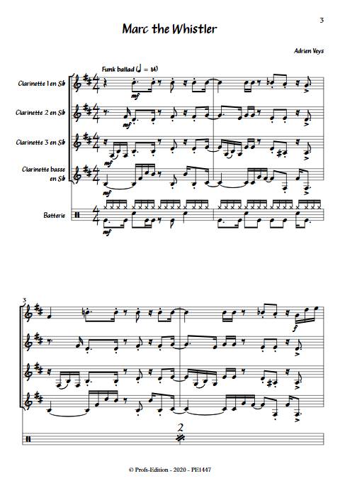 Marc the Whistler - Quatuor de Clarinettes - VEYS A. - app.scorescoreTitle