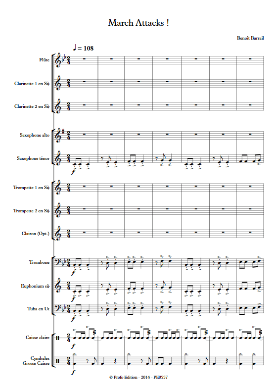 March Attacks - Orchestre d'Harmonie - BARRAIL B. - app.scorescoreTitle