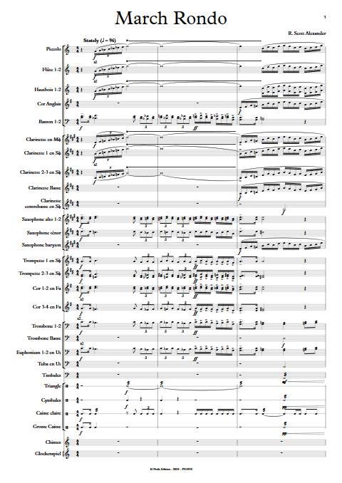 March Rondo - Orchestre d'harmonie - ALEXANDER R. S. - Partition
