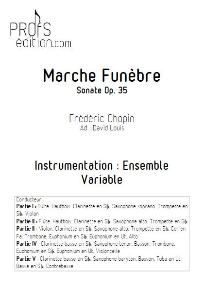 Marche Funèbre Op. 35 - Ensemble Variable - CHOPIN F. - page de garde