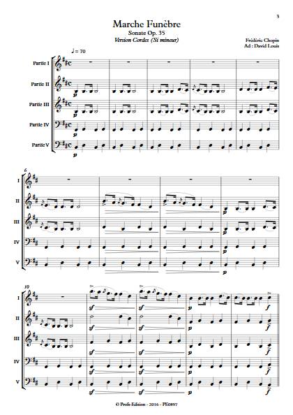Marche Funèbre Op. 35 - Ensemble Variable - CHOPIN F. - Partition