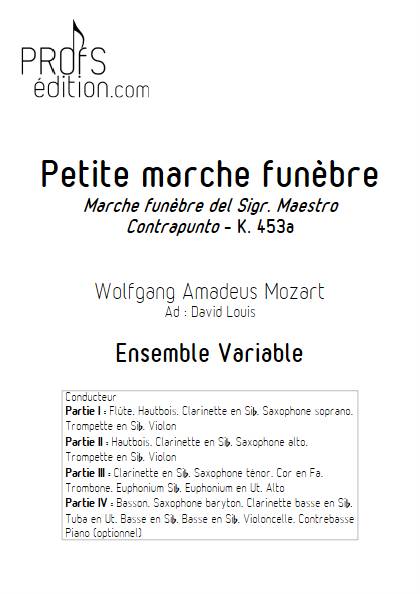 Marche Funèbre - Ensemble Variable - MOZART W. A. - page de garde