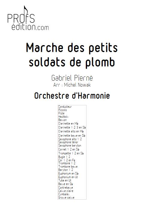 Marche des petits soldats de plomb - Orchestre d'Harmonie - PIERNE G. - page de garde