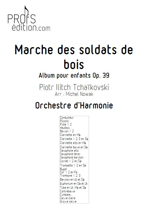 Marche des soldats de bois - Orchestre d'Harmonie - TCHAIKOVSKI P. I. - page de garde