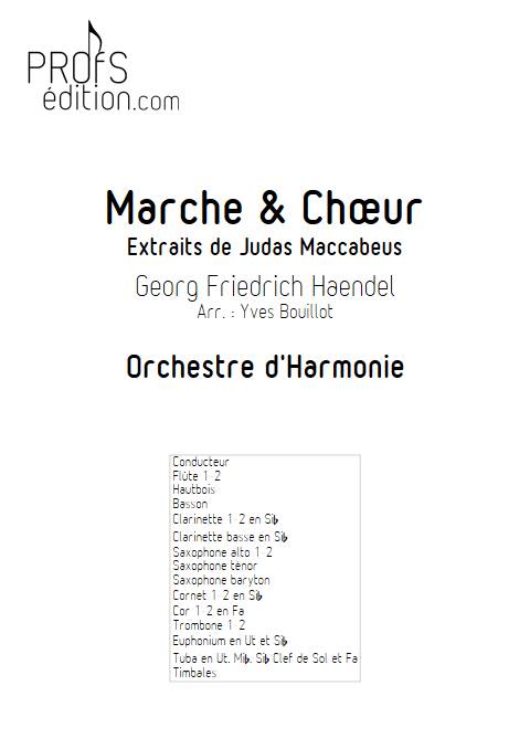 Marche et choeur - Orchestre d'Harmonie - HAENDEL G. F. - page de garde
