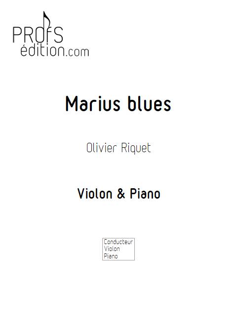 Marius blues - Violon Piano - RIQUET O. - page de garde