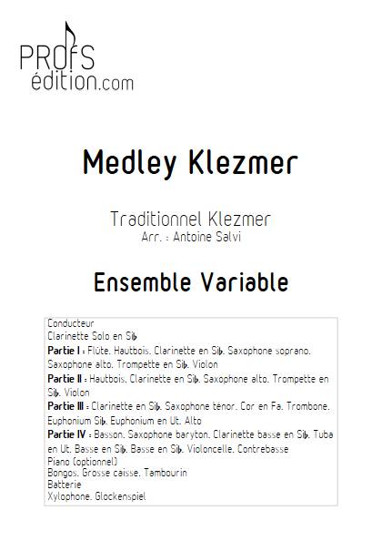 Medley Klezmer - Ensemble Variable - TRADITIONNEL KLEZMER - page de garde