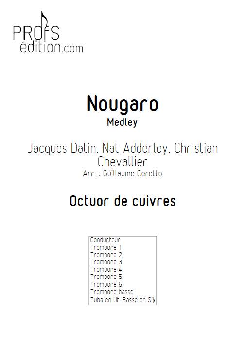 Medley Nougaro - Octuor de cuivres - CERETTO G. - page de garde