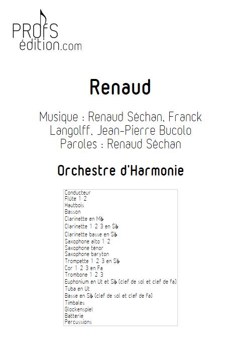 Renaud - Orchestre d'Harmonie - RENAUD - page de garde