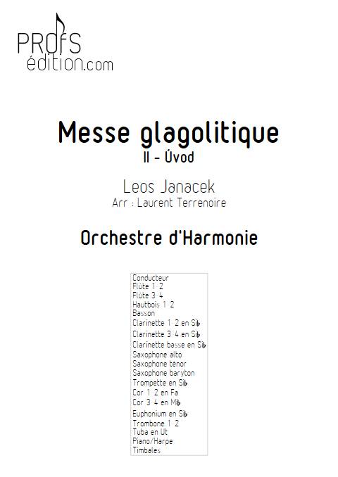 Messe glagolitique - Orchestre d'Harmonie - JANACEK L. - page de garde