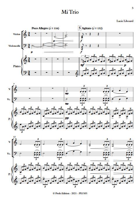Mi Trio - Trio cordes - LIBOUREL L. - Partition