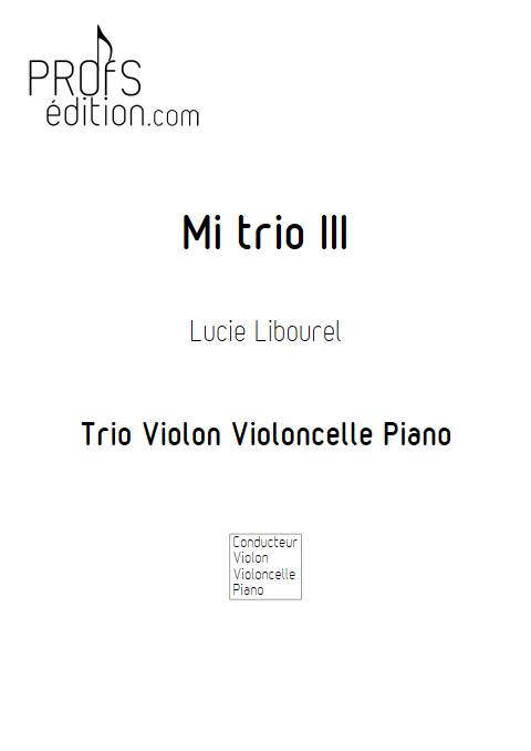 Mi Trio III - Trio cordes - LIBOUREL L. - page de garde